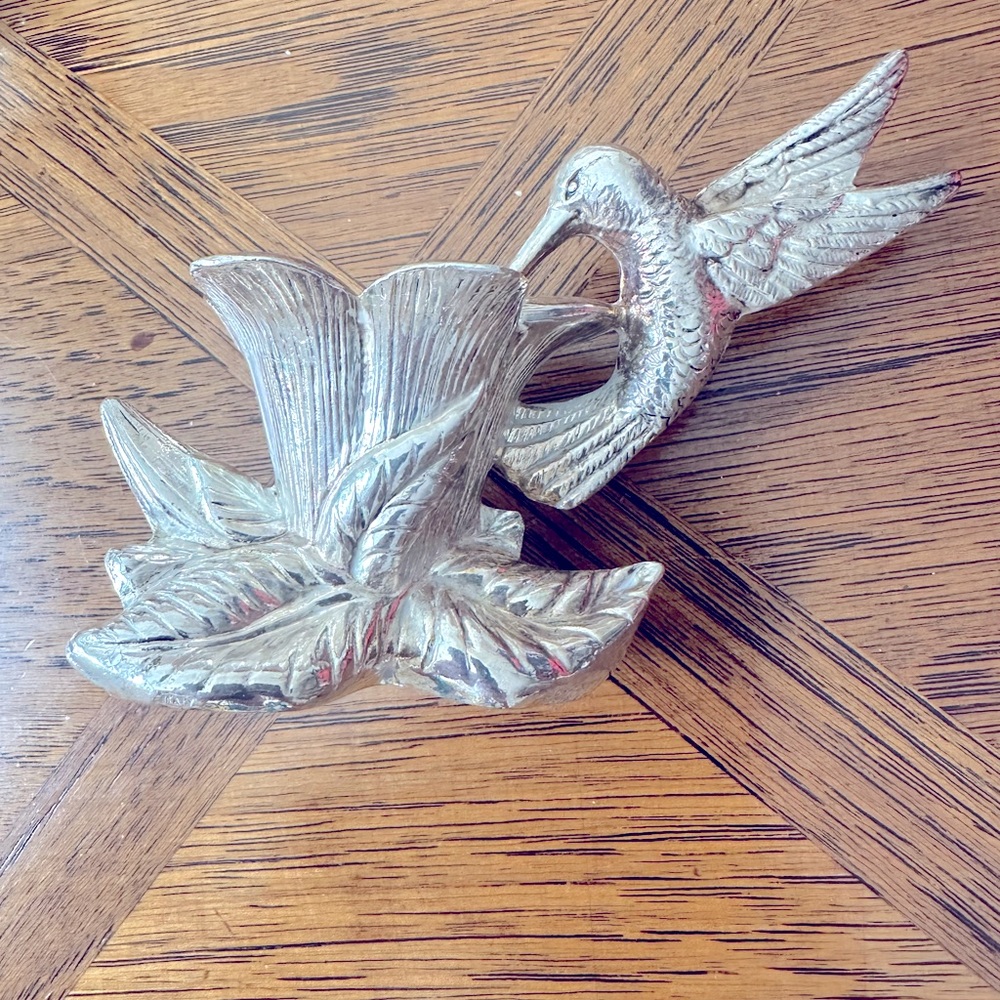 Vintage Gorham Silver Plate Hummingbird
Candlestick Holders Set Of Two